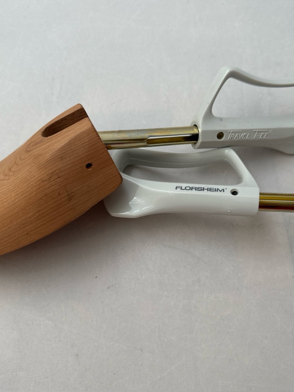 Florsheim White Handle and Natural Wood Shoe Trees